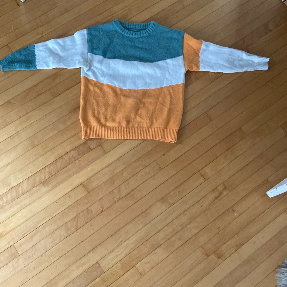 Sweater Supply women’s medium multicolored color block super soft sweater